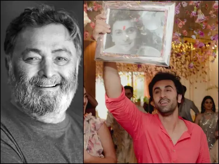 Ranbir Kapoor holds Rishi Kapoors frame, in inside pics from Mehndi