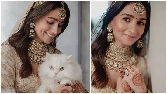 Alia Bhatt shares unseen portraits from wedding with her cat of honor Edward