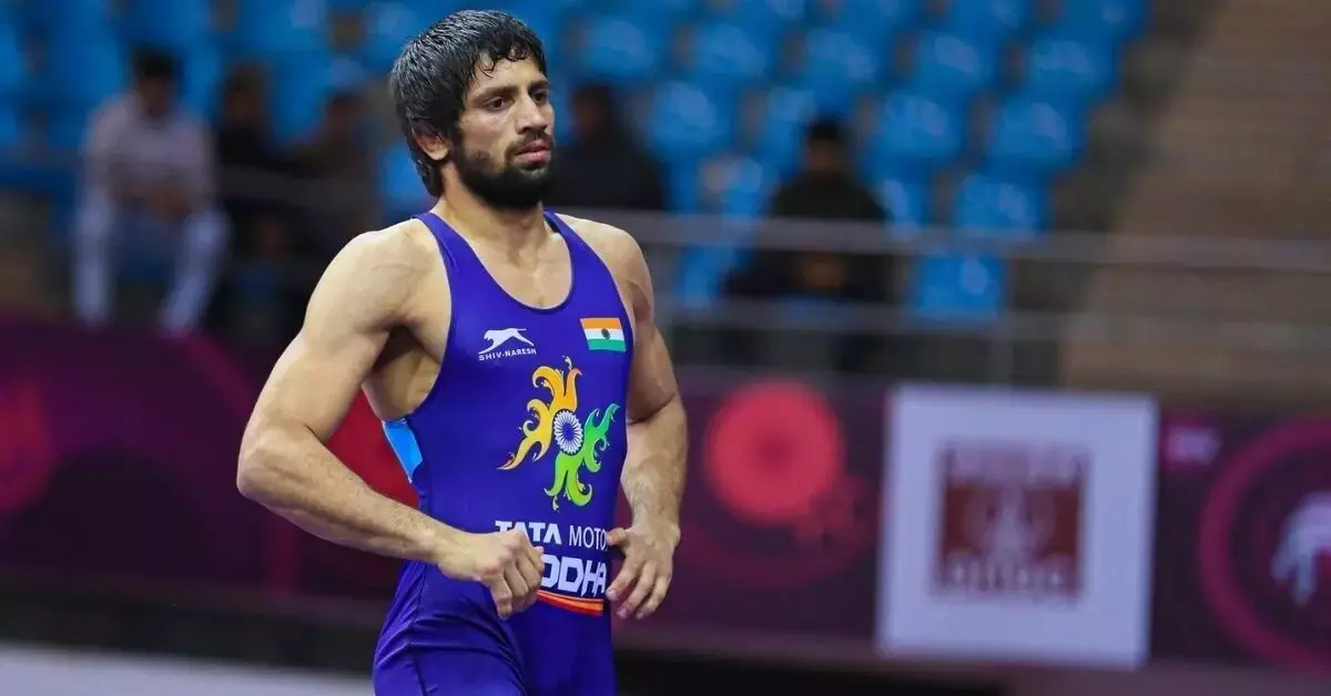 Ravi Dahiya becomes first Indian free-style wrestler to win hattrick of Gold Medals at Asian Championships