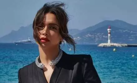 Cannes 2022: Deepika Padukone opts for an all black power suit on Day 2