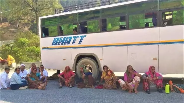 Over 3,000 Char Dham yatra pilgrims stranded after Yamunotri highway caves in