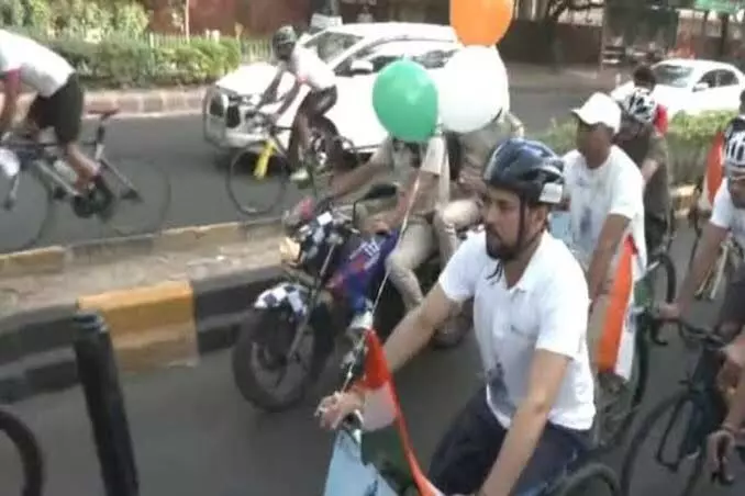 Sports Minister Anurag Singh Thakur launches nationwide programs on World Bicycle Day