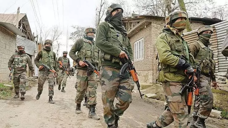 Three terrorists gunned down by security forces in J&K