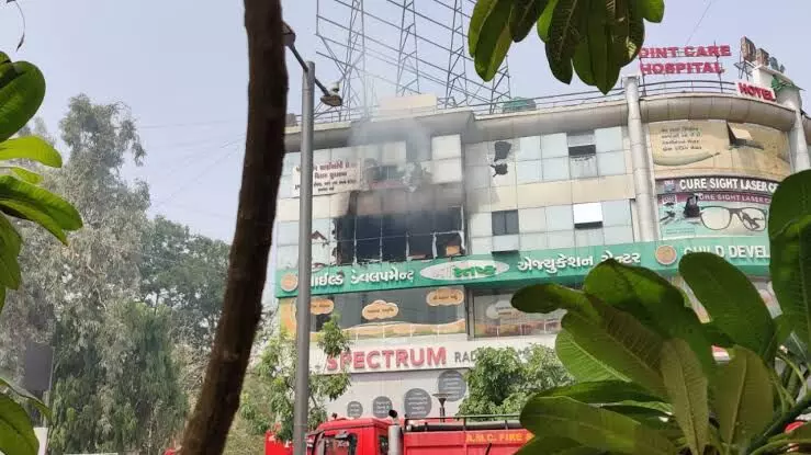 Ahmedabad: Fire breaks out at Dev Complex, over 30 patients shifted