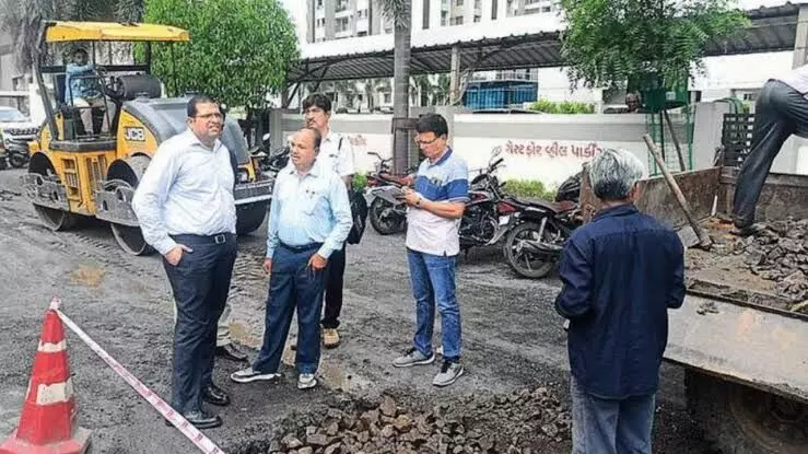 Potholes dent hole in Rajkots Smart City claim