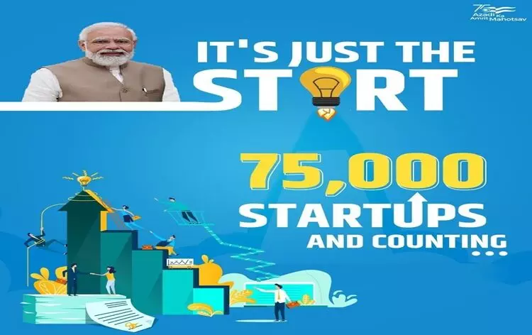 India achieves landmark milestone with over 75000 start-ups recognised so far