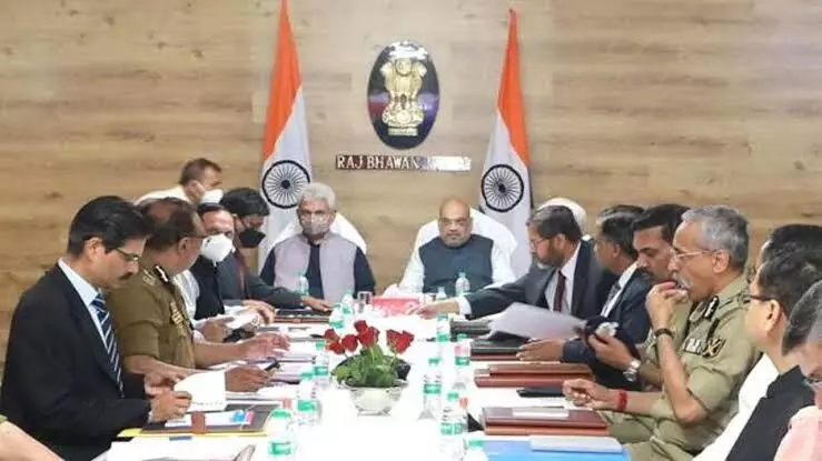 Home Minister Amit Shah reviews security in Jammu and Kashmir