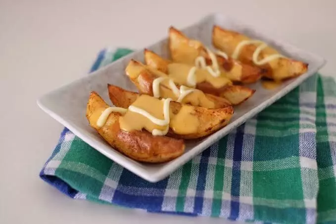 Cheesy Potato Wedges Recipe