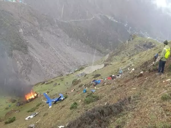 Helicopter with six aboard crashes in Kedarnath; deaths feared
