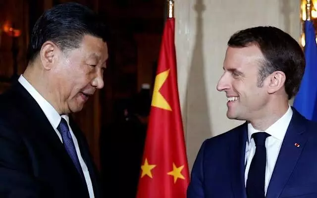 French President Macron spoils Emperor Xis coronation show