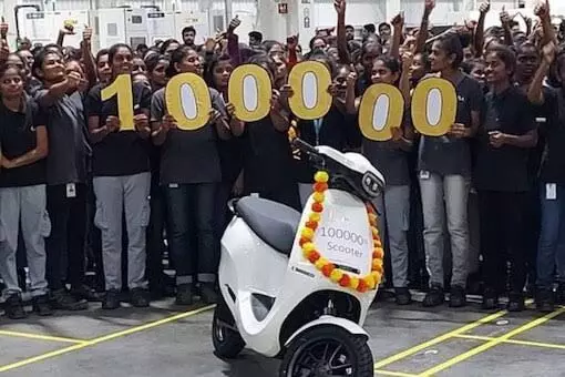 Ola Electric rolls out 1 lakh units of electric scooters in 10 months from Futurefactory