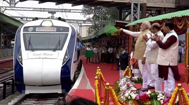 PM flags off south Indias first Vande Bharat Express in Bengaluru