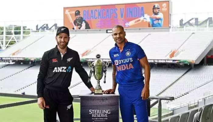 First ODI match underway between India and New Zealand at Auckland