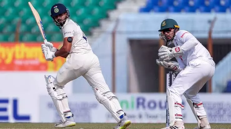 First Test match between India and Bangladesh underway at Chattogram