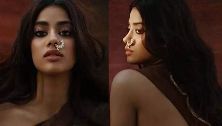 Janhvi Kapoor flaunts huge nose ring and saree in new photoshoot