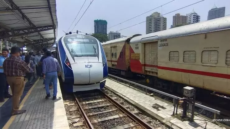 Vande Bharat Express : Indian Railways starts fencing on Mumbai-Ahmedabad route to avoid cattle accidents