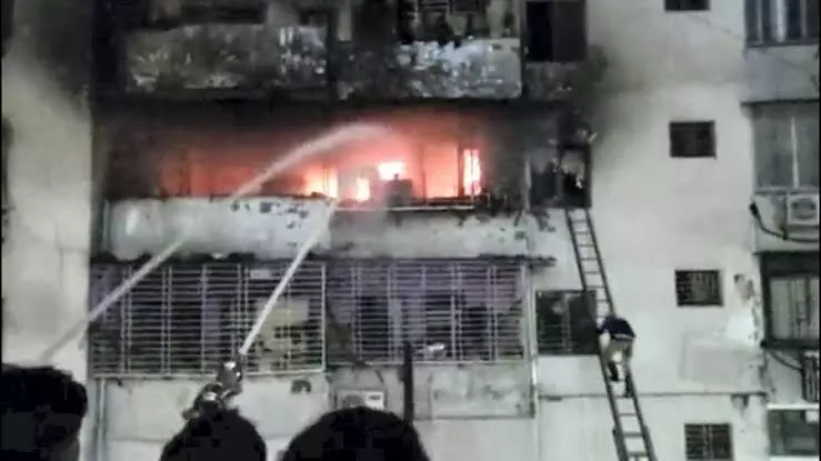 14 charred to death after fire breaks out at a multi-storey building in Jharkhand
