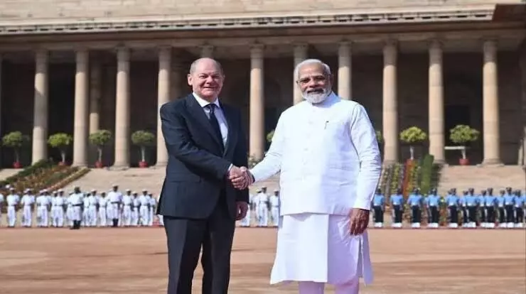 PM Modi & German Chancellor Olaf Scholz hold talks in New Delhi