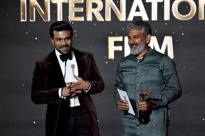 SS Rajamoulis RRR wins four trophies at HCA Film Awards