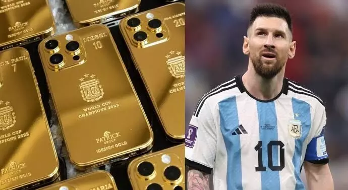 Lionel Messi orders 35 gold iPhones for his World Cup winning Argentina team and staff