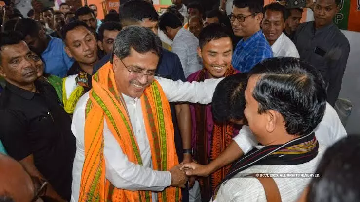 Manik Saha to take oath as Tripura CM today