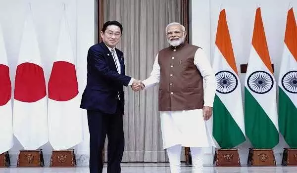 PM Modi held bilateral delegation level talks with Japanese PM Kishida Fumio in New Delhi