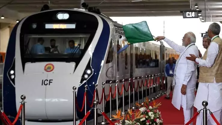 PM Narendra Modi to flag off two Vande Bharat Express trains today