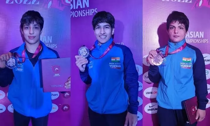 Indias Antim Pangal clinches silver at Asian Wrestling Championships in Astana, Kazakhstan