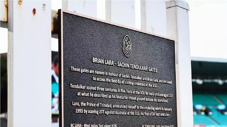 Gate named after Sachin Tendulkar unveiled at SCG to mark his 50th birthday