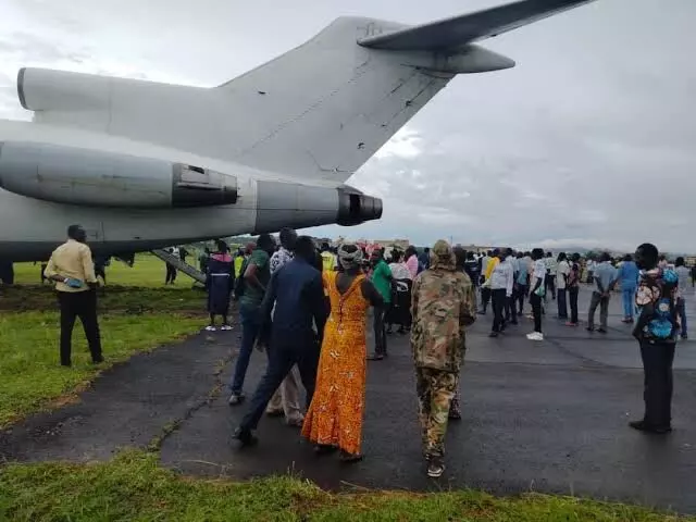 Boeing Aircraft evacuating 300 refugees overshoots runway in Sudan