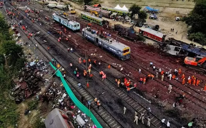 Train services resume on both lines in Balasore after Fridays train accident in Odisha