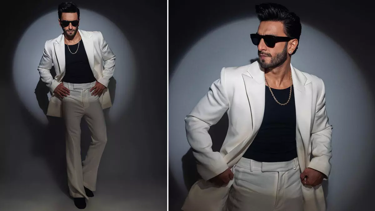 Ranveer Singh Serves Eclectic Fashion Vibes in a Classic White Suit, ‘Rocky Aur Rani Ki Prem Kahani’ Shared Pics on Insta