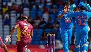 India beat West Indies by 200 runs in third ODI to win three-match series 2-1