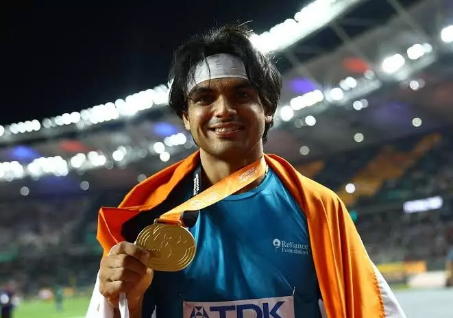 Olympic champion Neeraj Chopra becomes first Indian to win Gold medal at World Athletics Championships in Budapest, Hungary