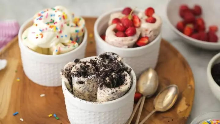 Rolled Ice Cream Recipe:Not just you, your children will also fancy this delicious ice cream!