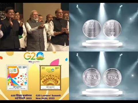 PM Modi releases stamps, coins to remember G20 to signify togetherness & collective will