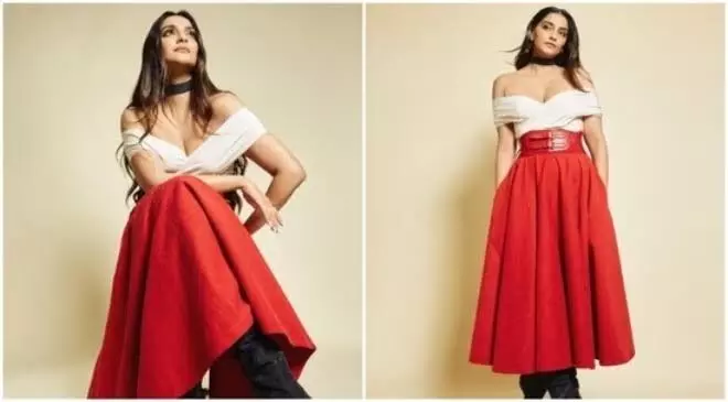 Sonam Kapoor ‘paints the town red’ in a gorgeous ensemble