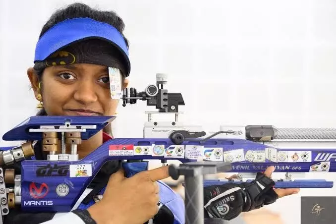 Indian shooter Elavenil Valarivan wins Gold medal in women’s 10 metre air rifle event at ISSF World Cup