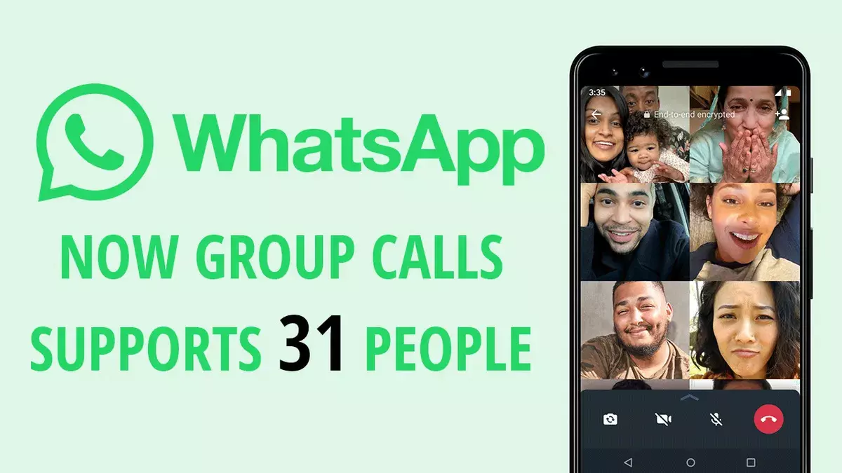 On Android: WhatsApp introduces group calls for up to 31 participants