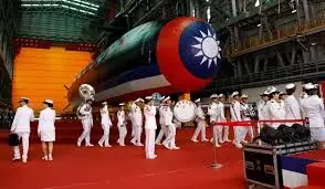 Taiwan launches its first indigenously made submarine for testing