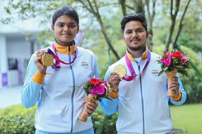 Asian Games: Indias medal rush continues with a gold medal in mixed doubles event of Squash & Archery compound women’s team event