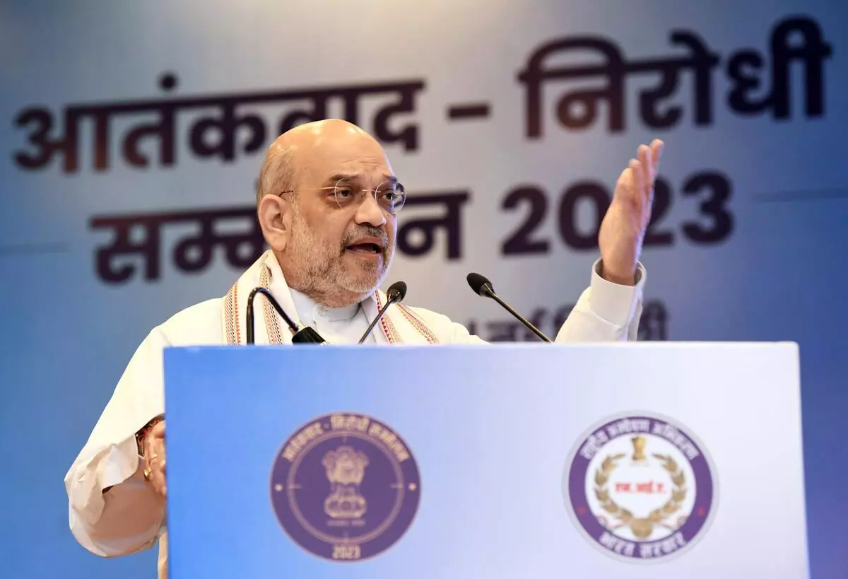 Home Minister Amit Shah calls for establishment of Model Anti-terrorism structure under NIA for uniform investigation across all agencies in states