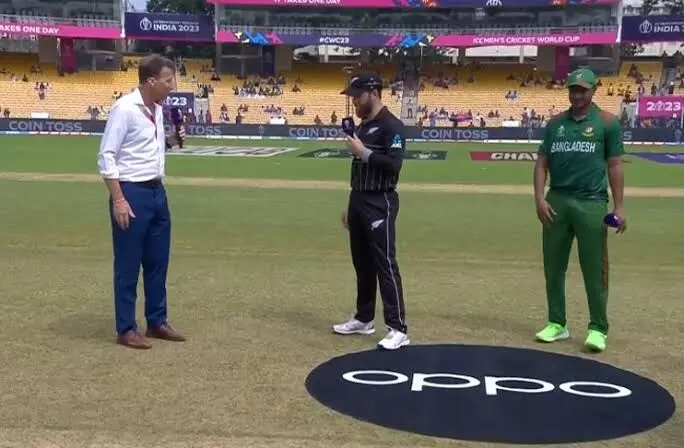 ICC Cricket World Cup: New Zealand wins the toss and elects to field against Bangladesh