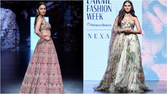 Tara Sutaria and Rakul Preet Singh take over Lakme Fashion Week in stunning lehengas, setting festive fashion goals