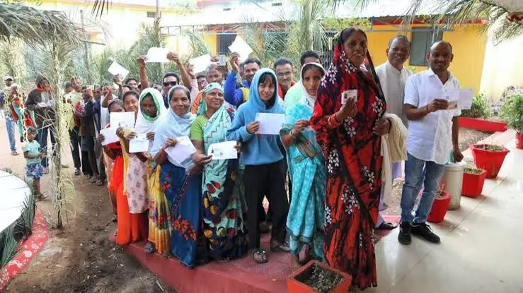Voting underway for single phase Assembly Elections in Madhya Pradesh & second and final phase in Chhattisgarh