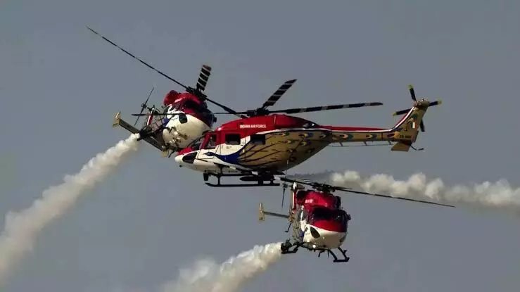 Dubai air show: Indian Air Forces Sarang helicopter team, Tejas jet impress attendees