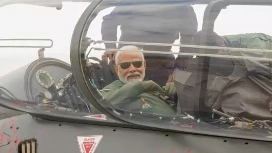 Giving a mega push to Make in India, PM Modi takes sortie on indigenous Tejas aircraft in Bengaluru