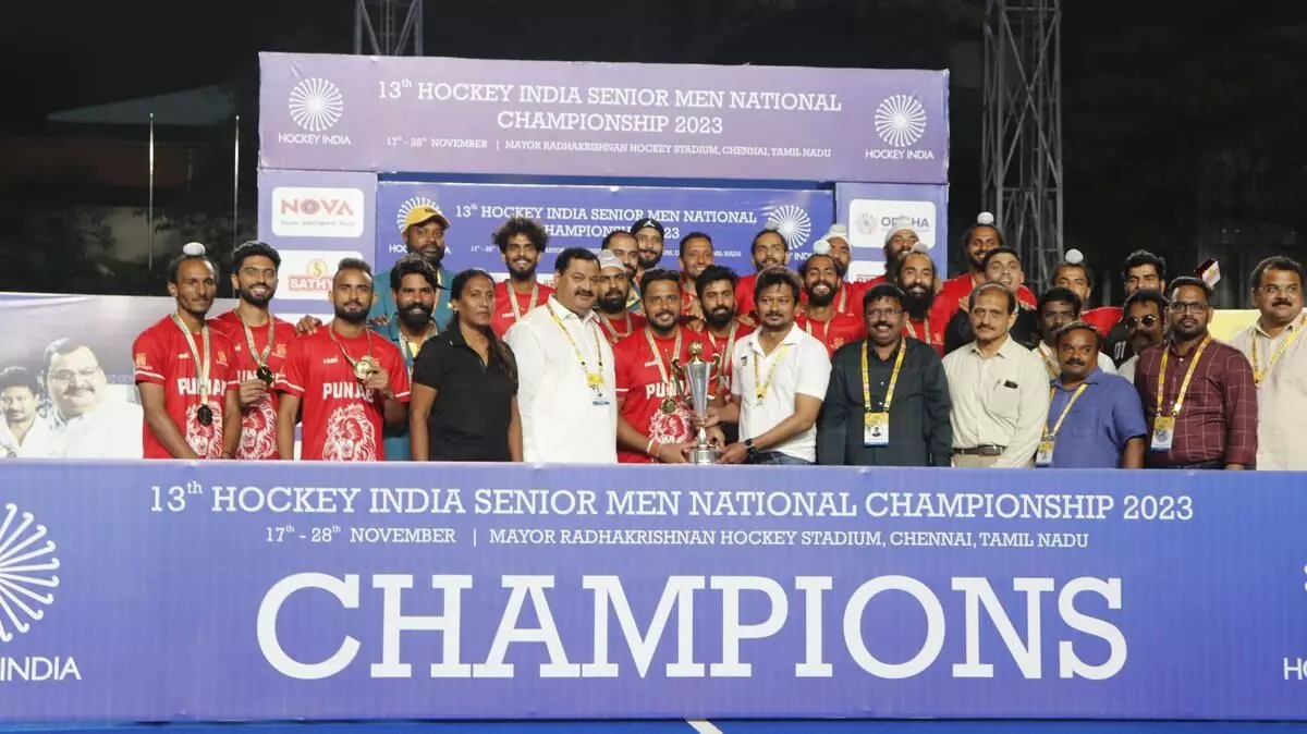 Punjab defeats Haryana to clinch 13th senior mens national hockey championship in thrilling penalty shootout in Chennai