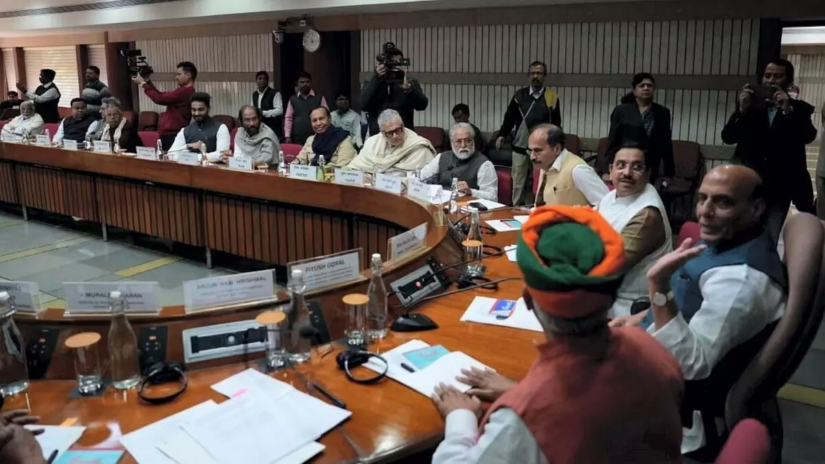Government holds all-party meeting in New Delhi ahead of Winter Session of Parliament beginning Monday