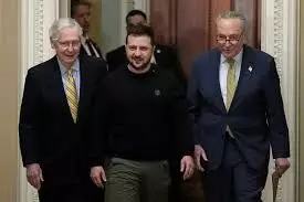 Zelensky arrives to grim Capitol Hill as Biden’s aid package for Ukraine risks collapse